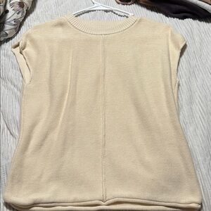 Cream Women's Top